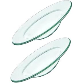 2pcs Candles Scented Candle Essential Oils Heater Wax Melt Scents Dish Essential Oil Holder Essential Oil Saucer Wax Melts Dish Wax Melt Warmer Dish Heat Dish Glass Plate Heating