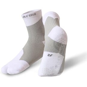 Wildarms Tabi Flip Flop Socks Sports Anti Slip Grip Pads Athletic Socks Running Hiking with Cushion Men Women 1 Pair
