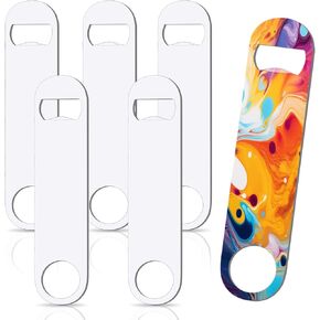 Sublimation Bottle Opener Blanks, 10Pcs Sublimation Blank Stainless Steel Custom Bottle Opener - Beer Bottle Opener for Kitchen & Restaurant Personalized Sublimation Blank Products