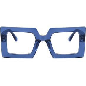 Zeelool Blue Blocking Glasses for Women Classic Stylish Square Eyeglasses Frames Full Eyewear Glasses Anti UV