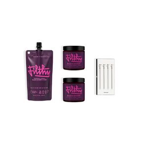 Filthy Whiskey Cocktail Kit, Includes Black Cherry Syrup, Black Cherries & 4 Stainless Steel Cocktail Picks