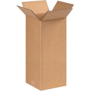 AVIDITI 8x8x17 Tall Corrugated Boxes, Tall, 8L x 8W x 17H, Pack of 100 | Shipping, Packaging, Moving, Storage Box for Home or Business, Strong Wholesale Bulk Boxes