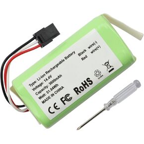 MULS 3600mAh Vacuum Battery for Qihoo 360 S5 S7 S7 Pro T90 X9 Robot Vacuum Cleaners 14.4V with Tools Battery