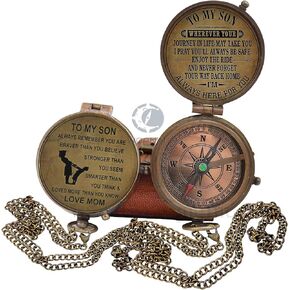 Compass with Case/Gift for Son/to My Son Gifts/Mom to Son Gift ((to My Son))