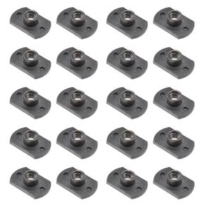 Create idea 20pcs Weld Nuts M6 Tab Base UNC Carbon Steel Machine Screw T-Shaped 2 Projection for Furniture Vehicles Caster and Industry Machine