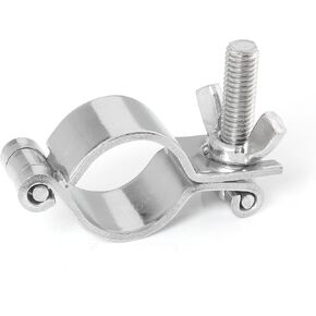 مشبك عادم مفصلي متكامل من الفولاذ المقاوم للصدأ 25 مم، شريط ضيق، مشبك أنبوبي سريع التحرير in Kuwait