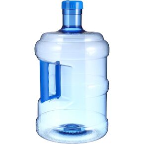 SEWACC Water Bottle 2 Gallon Portable Water Containers with Handle Large Capacity Water Jug Large Reusable Motivational Jug for Camping Outdoor Sports Travel