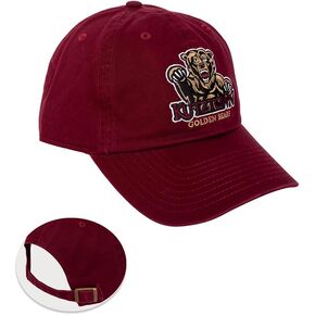 Desert Cactus Kutztown University Baseball Hat Golden Bears KU Brimmed Embroirderd Cap Adjustable Cloth Strap Adult (Style A)