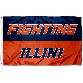 Illinois Fighting Illini Large 3x5 College Flag