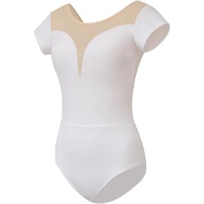 ROYAL SMEELA Women’s Camisole Dance Leotards Short sleeve Ballet Costumes for Women Backless Ballet Dance Leotards Black