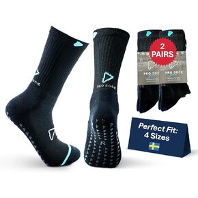 Soccer Grip Socks Soccer, 2-PAIRS Non Slip Socks, Football, Golf, Rugby, Pickleball, Soccer Grip Socks Men, Women