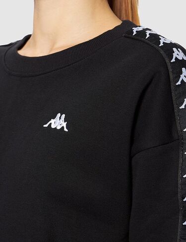 سويت شيرت Kappa Janka 310021-19-4006، نسائي، كافيار، L أسود in Kuwait