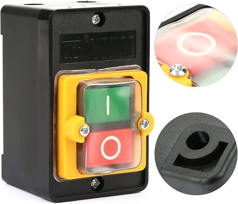 Push Button Switch, 10A Waterproof ON/Off Pushbutton Switch Push Button Motor On Off Switch Start Stop Switch Self Lock Mechanical Equipment Control Station in Saudi Arabia