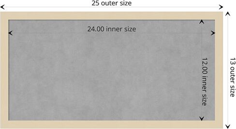 Amanti Art Framed Magnetic Board (22 x 18) Woodgrain Stripe Blonde Magnet Board, Small Magnetic Bulletin Board for Office Decor, Mudroom, Kitchen or Organization Drop Zone from WI, USA in Saudi Arabia