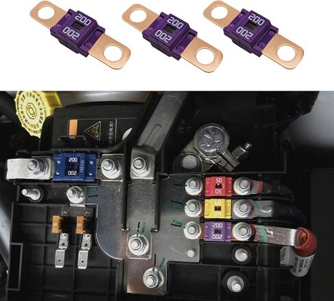 3PCS AMI/Midi Fuse, 50A High Current Fuse Bolt-on Fuse, Holders and High Current Bolt-on Midi Fuses, Universal Car Accessories MEGA/AMG/ANM Screw Fuse Replacement for Cars, Construction Vehicles (50A) in Saudi Arabia
