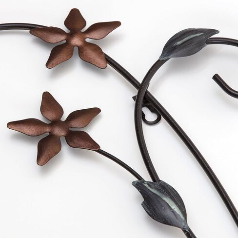 ديكور الموئل 27.94 سم × 76.2 سم لوحة فنية جدارية معدنية من الزهور من Chemilla in Kuwait