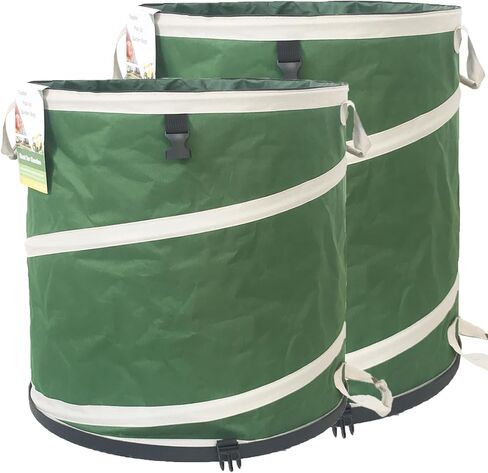 24 Gallon & 46 Gallon Collapsible Trash Can with Solid Bottom Yard Garden Bags for Pop-Up Trash Can,RV Camping Waste Bin,Yard Waste Bag,Debris Bag,Recycle Bin,Laundry Hamper,Lawn Grass,Weeds,Leaf Bags in Saudi Arabia
