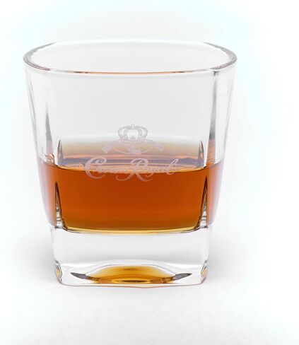 مجموعة كراون رويال شيكر مع كأسين و4 أحجار ويسكي | مجموعة ويسكي ديكانتر للرجال والنساء in Kuwait