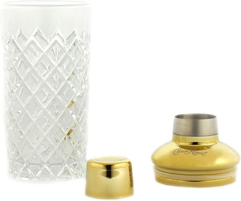 مجموعة كراون رويال شيكر مع كأسين و4 أحجار ويسكي | مجموعة ويسكي ديكانتر للرجال والنساء in Kuwait