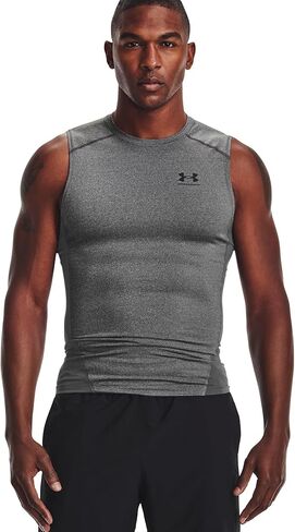 Under Armour Big & Tall Heatgear Armour Comp Sleeveless White/Black 2XT in Kuwait