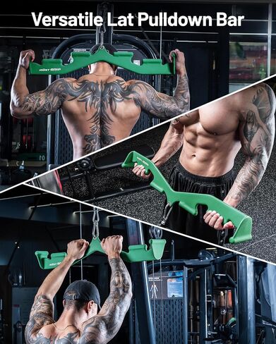 Mag Grip LAT Pull Down Bar with 6 Ergonomic Handles, Neutral Grip LAT Pulldown Attachments for Whole Back Training, Wide Grip LAT Pulldown Bars for Home Gym Cable in Kuwait
