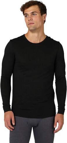 32 Degrees Heat Men's Lightweight Crew Baselayer Top | Form Fitting | Long Sleeve| 4-Way Stretch | Thermal in Saudi Arabia