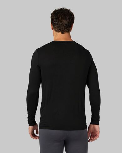 32 Degrees Heat Men's Lightweight Crew Baselayer Top | Form Fitting | Long Sleeve| 4-Way Stretch | Thermal in Saudi Arabia