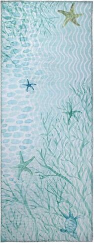 Coral Sea Aqua Runner Rug in Kuwait