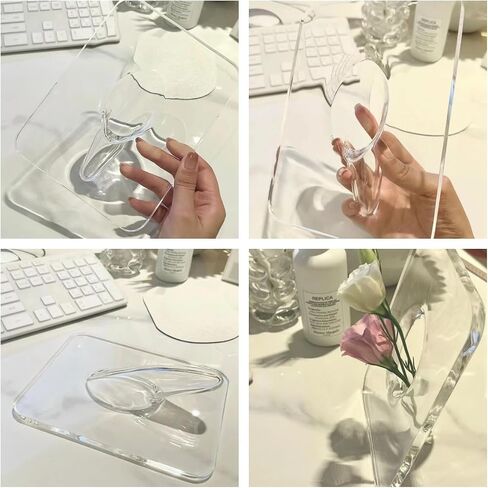Acrylic Photo Frame Vase, 8x6 inch Unique Modern Photo Frame Vase,Flower Arrangement Holder Decorative for Home Room Office Book Shelf Wedding Table Decor (Clear) in Saudi Arabia