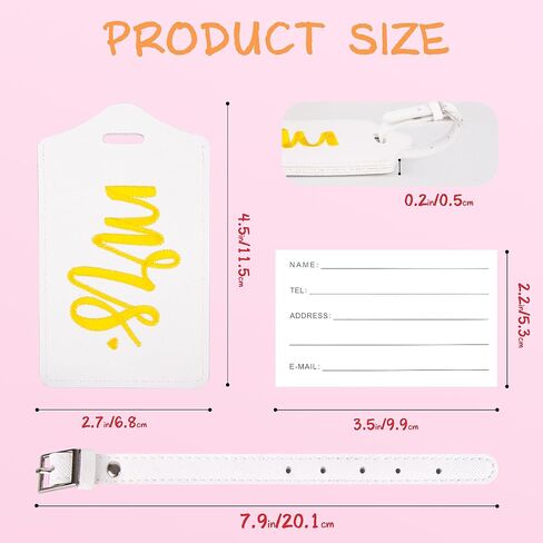 Wedding Gifts Bride and Groom Gifts Tags Bridal Shower Gifts Honeymoon Vacation Travel Essentials Couples Bridesmaid Bride Gifts for Her in Kuwait