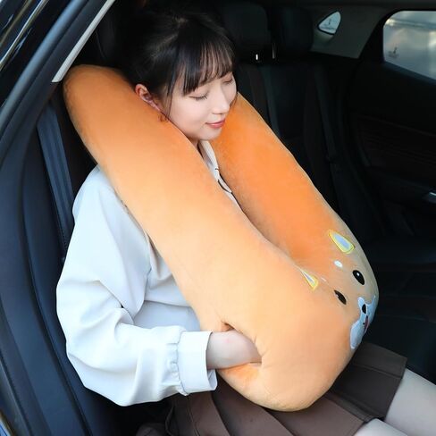 Kids Travel Pillow for Car Seat with Hand Muff, Cartoon Neck & Headrest Seat Belt Pillow for Car Road Trips Long-Distance Travel Sleeping Pillow for Adults and Children, Koala in Saudi Arabia