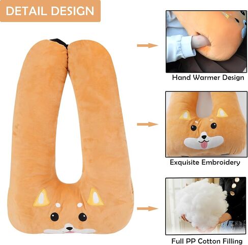 Kids Travel Pillow for Car Seat with Hand Muff, Cartoon Neck & Headrest Seat Belt Pillow for Car Road Trips Long-Distance Travel Sleeping Pillow for Adults and Children, Koala in Saudi Arabia