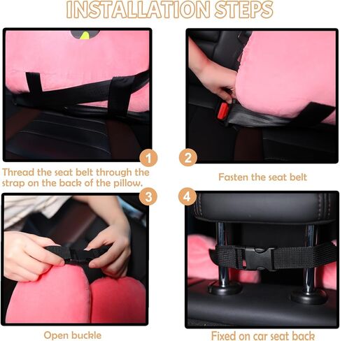 Kids Travel Pillow for Car Seat with Hand Muff, Cartoon Neck & Headrest Seat Belt Pillow for Car Road Trips Long-Distance Travel Sleeping Pillow for Adults and Children, Koala in Saudi Arabia
