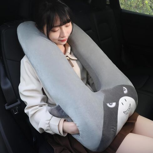 Kids Travel Pillow for Car Seat with Hand Muff, Cartoon Neck & Headrest Seat Belt Pillow for Car Road Trips Long-Distance Travel Sleeping Pillow for Adults and Children, Koala in Saudi Arabia