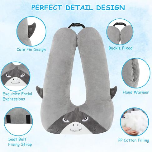 Kids Travel Pillow for Car Seat with Hand Muff, Cartoon Neck & Headrest Seat Belt Pillow for Car Road Trips Long-Distance Travel Sleeping Pillow for Adults and Children, Koala in Saudi Arabia