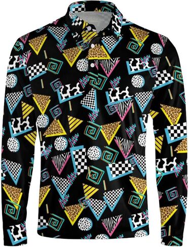 Men's Long Sleeve Golf Shirt Quick Dry 3 Button Work Fishing Outdoor Casual Collar Shirt in Saudi Arabia