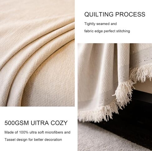 100% Waterproof Sofa Covers for Pets Couch Covers Dogs Cats Sofa SlipCover for 2-3 Cushion Couches Reclining Futon Washable Furniture Protector Covers for Living Room(71" x 91",Beige) in Saudi Arabia