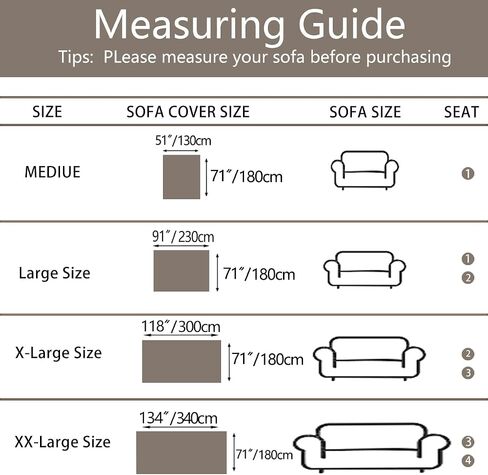 100% Waterproof Sofa Covers for Pets Couch Covers Dogs Cats Sofa SlipCover for 2-3 Cushion Couches Reclining Futon Washable Furniture Protector Covers for Living Room(71" x 91",Beige) in Saudi Arabia