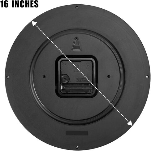 Plumeet Silent Wall Clock - 12" Non Ticking Quartz Black Wall Clocks - Simple Design Wall Clocks for Living Room Decor, Battery Operated, White in Kuwait