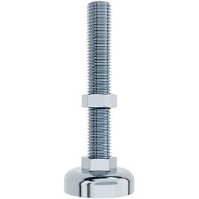 NavePoint M12 Heavy Duty Leveling Feet, Carbon Steel, Silver, 4 Pack