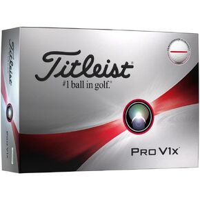 Titleist 2023 Pro V1x Golf Balls #1-#4 1 Dozen White with Red Alignment