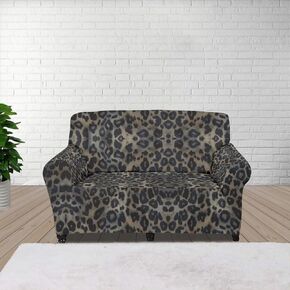 Cow Print Sofa Protector, Kid Pet Couch Cover Skin Friendly Breathable, Wear-Resistant Sofa Slip Covers for 4 Seat Cushion Couch Decorative Furniture Covers for Sofa
