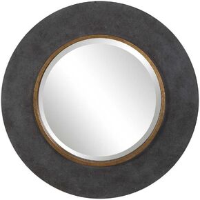 Saul - 30 inch Round Mirror - 30 inches wide by 1.89 inches deep