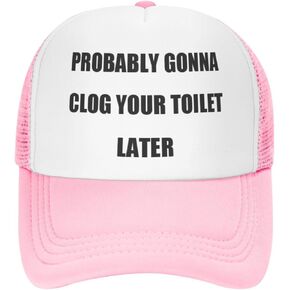 Funny Trucker Hats-Lightweight and Breathable Polyester Mesh Baseball Cap, Adjustable Fit Fishing Black Hat