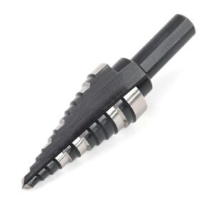 COMOWARE 3/16"-7/8" Step Drill Bit M2 HSS Drill Bit Straight Grooved Double Fluted for Stainless Steel Copper Aluminum Wood Plastic
