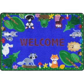 Joy Carpets Animals Among US 2'8" x 3'11" Area Rug in Color Multi