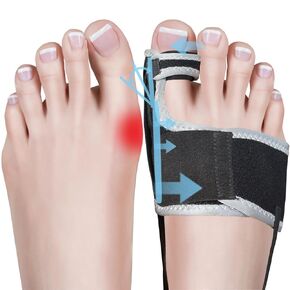Adjustable Bunion Corrector For Women, Big Toe Separator Pain Relief, Hammer Toe Straightener, Non-Surgical Hallux Valgus Correction, Orthopedic Bunion Splint Day Night Support for Men(2PCS)