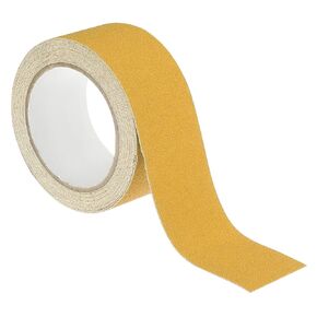 PATIKIL 2" x 16.4' Anti Slip Traction Grip Tape, Safety Warning Tape PVC High Friction Grip Tape with Adhesive for Stairs Tread Step Indoor Outdoor, Yellow