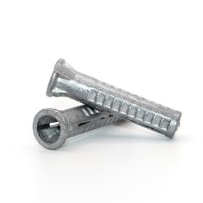 #10-14 x 1 1/2" Wood Screw Anchor for Drywall, Concrete or Brick - Lead Alloy - Pack of 25