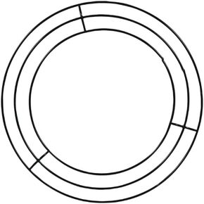Floral Garden Wire Metal Wreath Form - 8 Inch Diameter - 2 Count